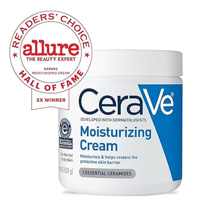 Cerave Crema hidratante, crema hidratante para el cuerpo y el rostro 340g