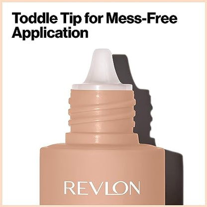 Revlon ColorStay Light Cover - Base líquida, maquillaje hidratante de larga duración con SPF 35, cobertura ligera y media para manchas y textura desigual de la piel