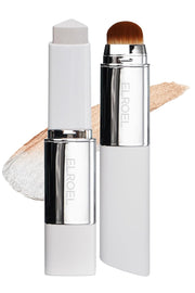 ELROEL BLANC Cover Cream Stick V - Base de maquillaje coreana que cambia de color con brocha desmontable, cobertura de media a completa