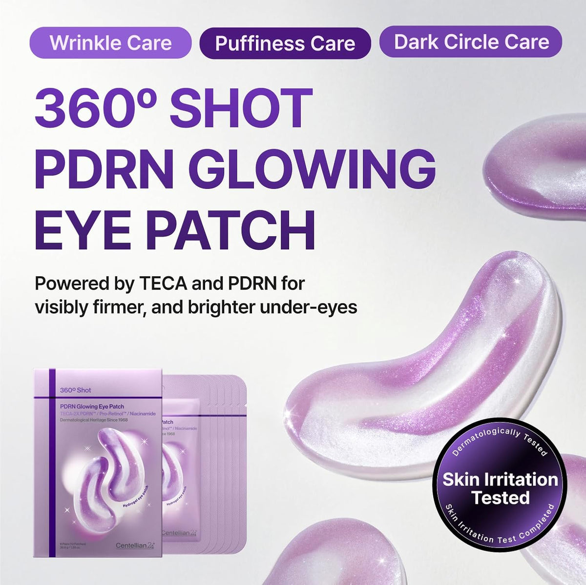 Centellian24 360º Shot PDRN glowing eye patch 1 par