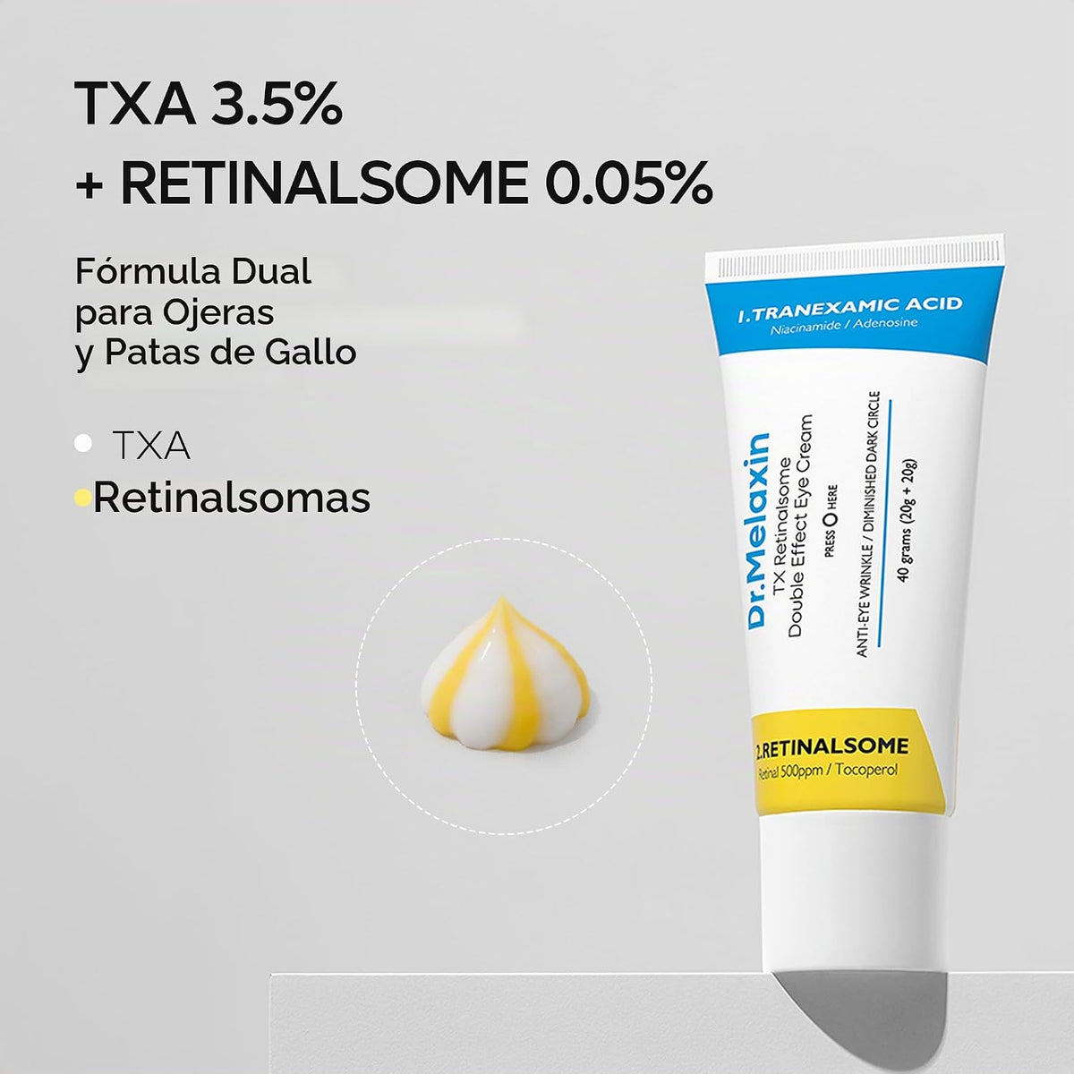 Dr Melaxin Tx retinalsome Double Effect Eye Cream 40g