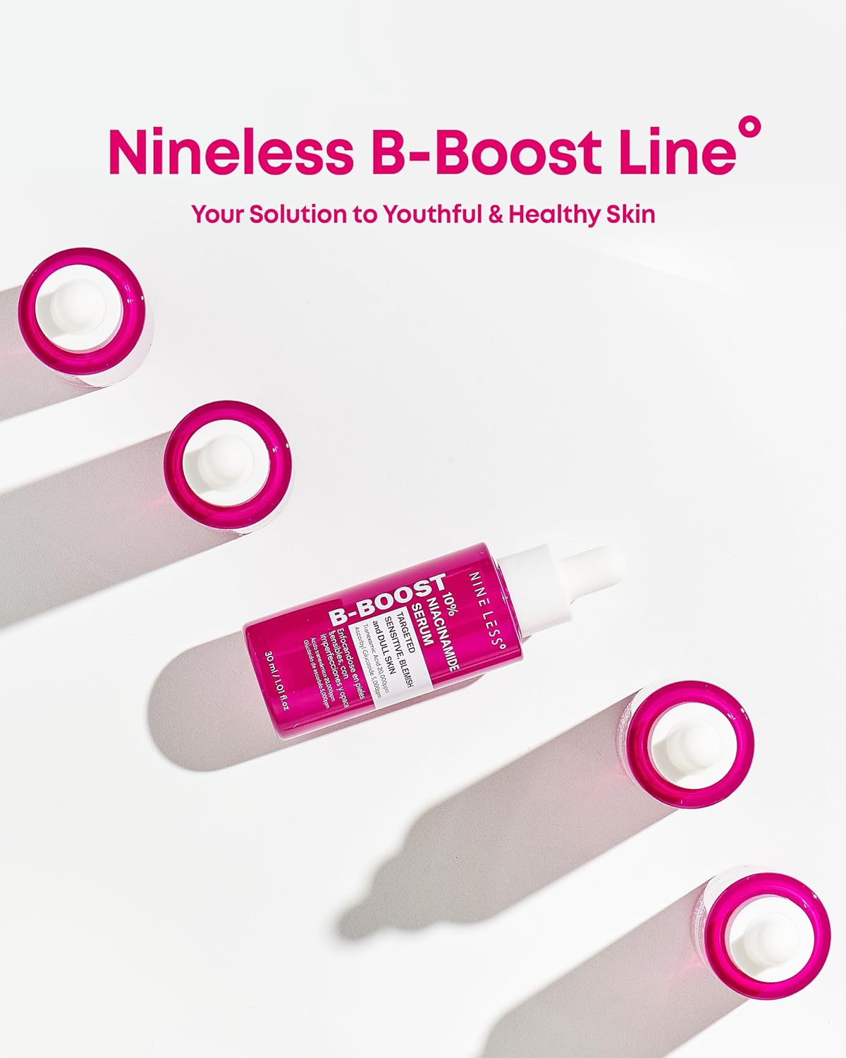 Nineless B-Boost Suero de Niacinamida 10% con Ácido tranexámico y glutatión 30ml