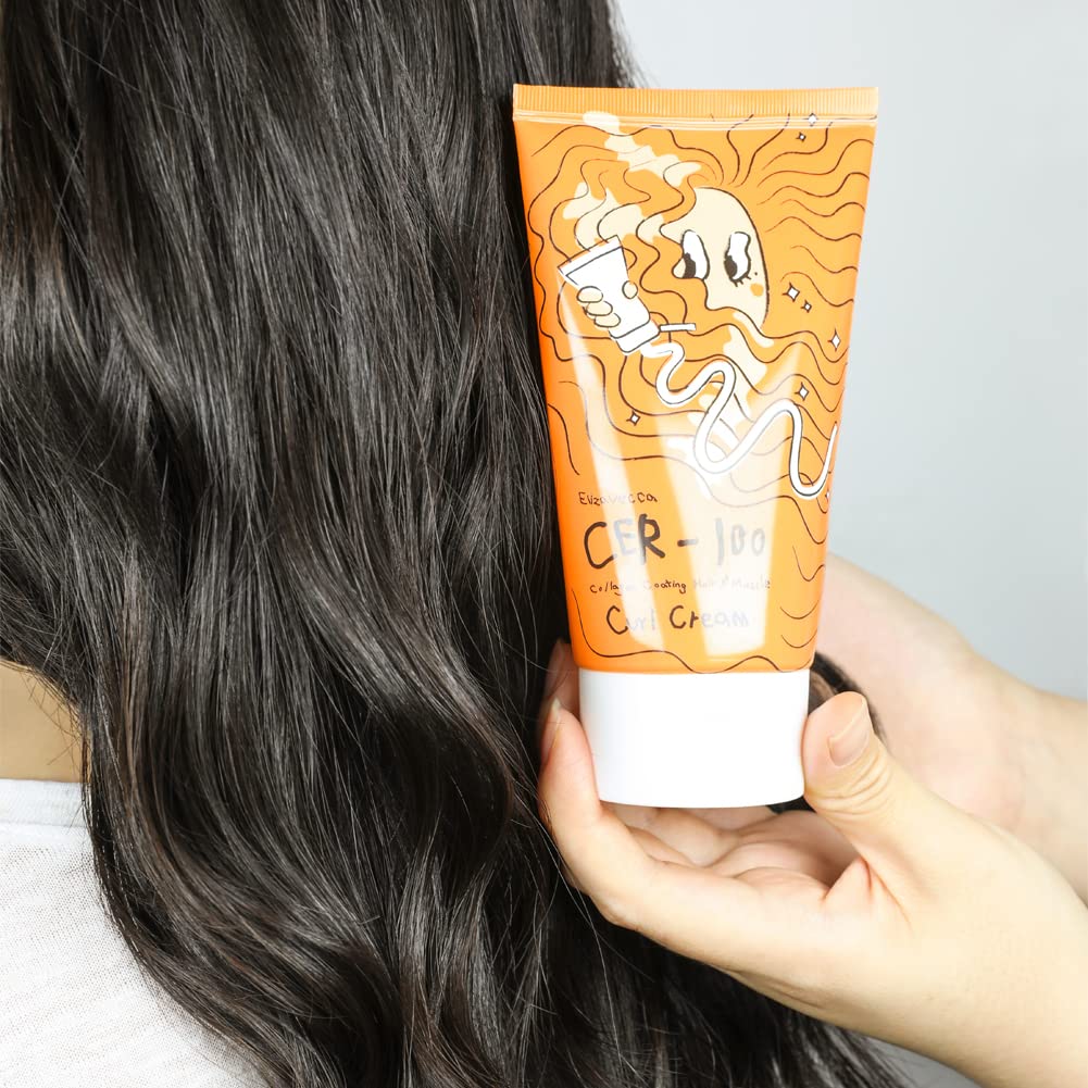 Elizavecca CER-100 Collagen Coating Hair A+Muscle Curl Cream 120ml