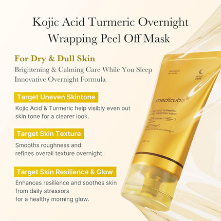 Medicube Mascarilla de cúrcuma con ácido kójico para toda la noche 75ml
