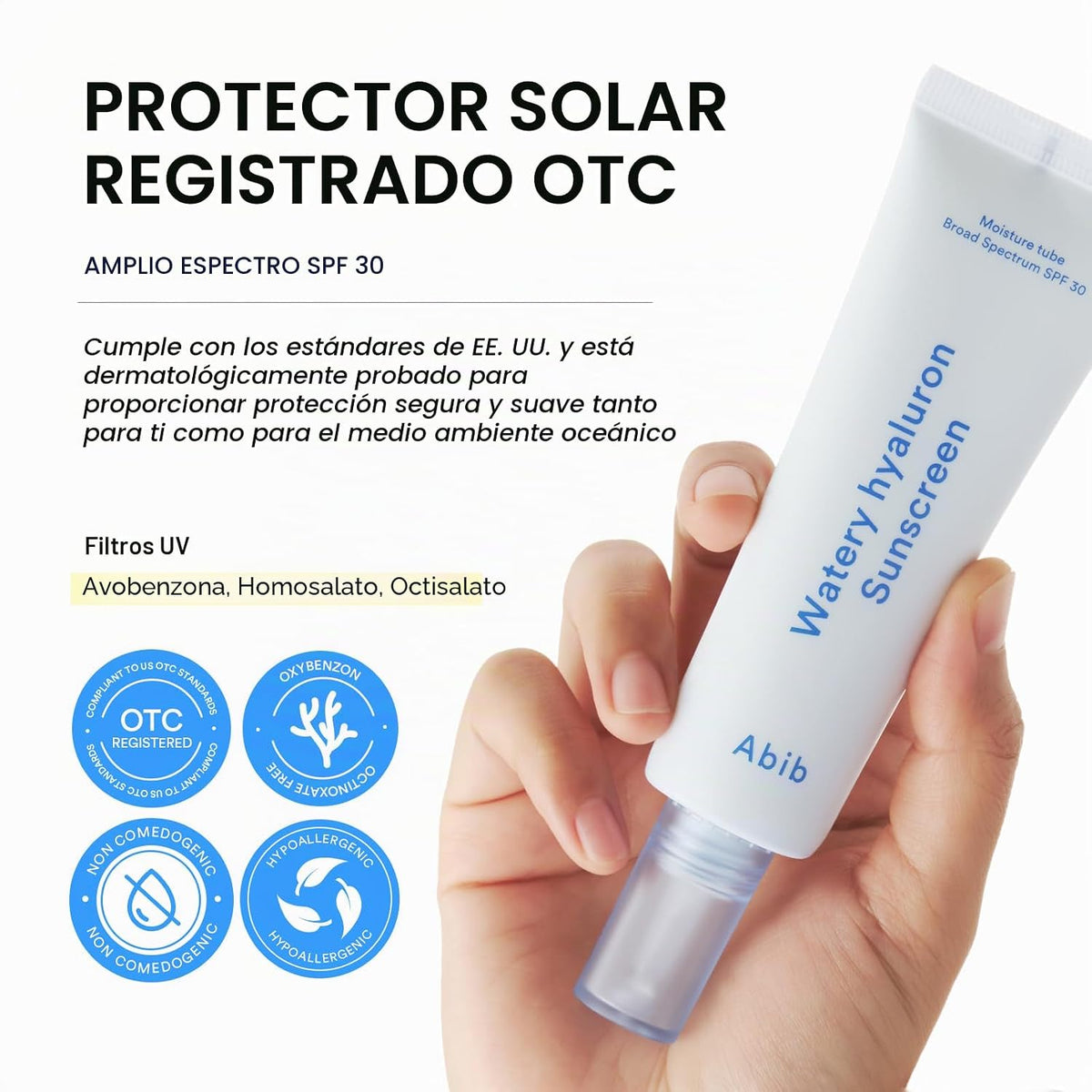 Abib Watery Hyaluron Sunscreen Moisture Tube SPF 30 – 50 ml