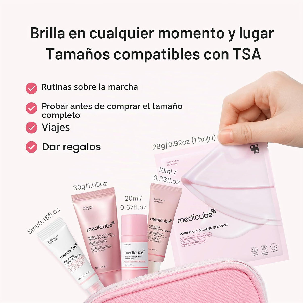 Medicube PDRN Glow Essentials Kit – Mini Set de 5 Pasos