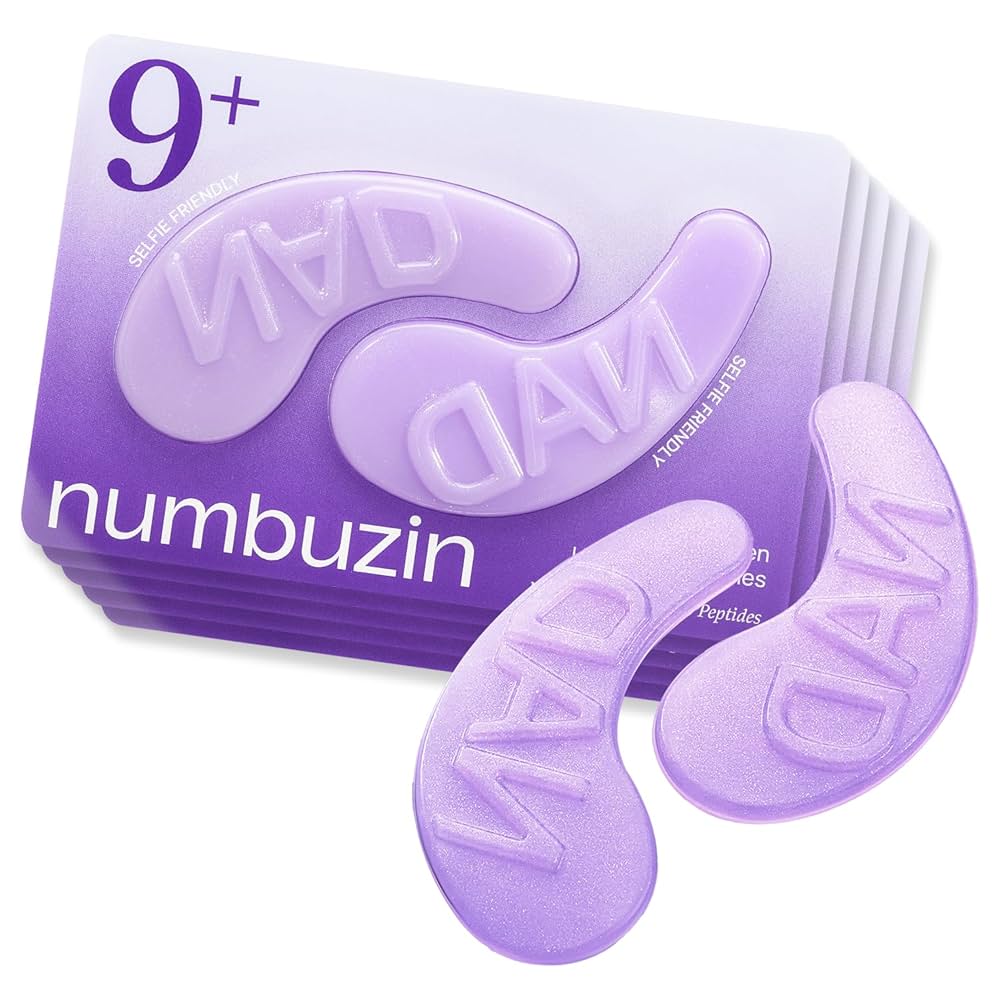 Numbuzin Parches de colágeno NAD+ n.° 9 para el contorno de ojos (5 pares)