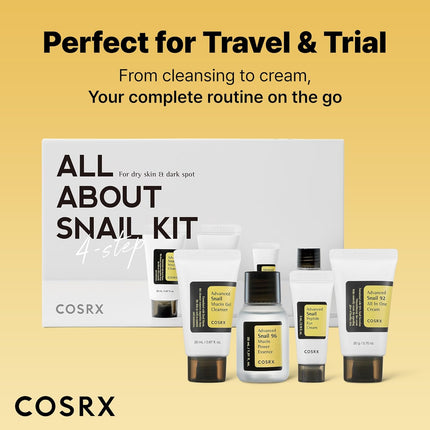 COSRX All About Snail Mucin - Set de cuidado de la piel coreano