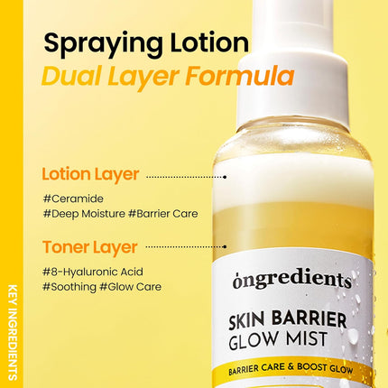 Ongredients Skin Barrier Glow Mist 100ml