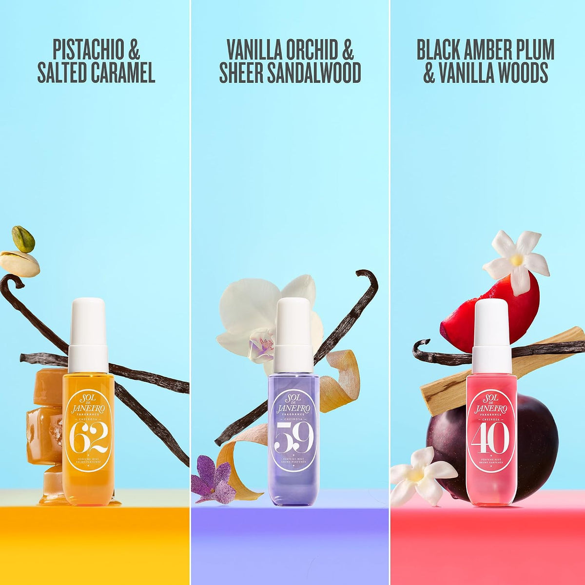 Sol de Janeiro Cheirosa Perfume Mist Discovery Set Cheirosa 62, 40 y 59