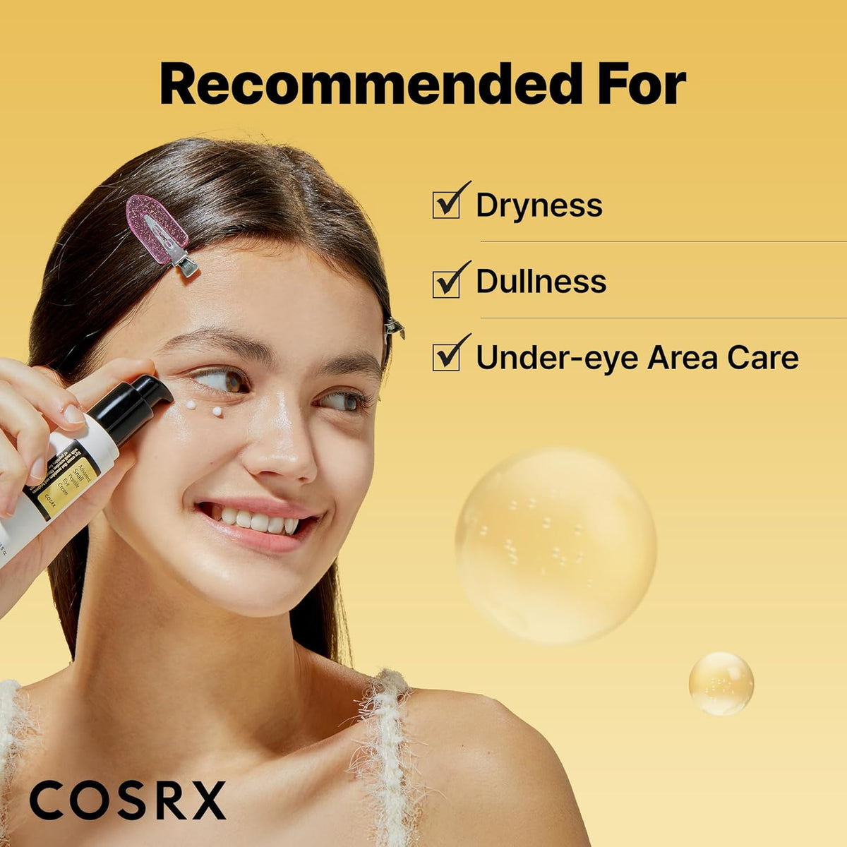 COSRX Snail Mucin Peptide Under Eye Cream 25ml 73.7% de mucina de caracol y niacinamida, crema de ojos antienvejecimiento