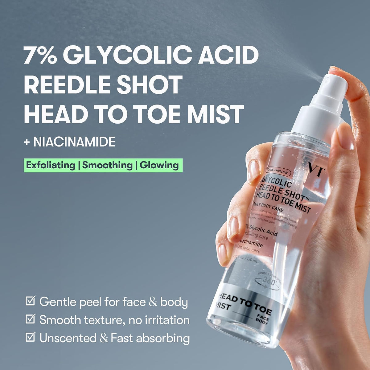 Vt cosmetics Glicólico Reedle Shot Head To Toe Mist 120 ml