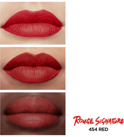 L'Oréal Paris Lipstick Rouge Signature - Pinta labios de larga duración acabado mate