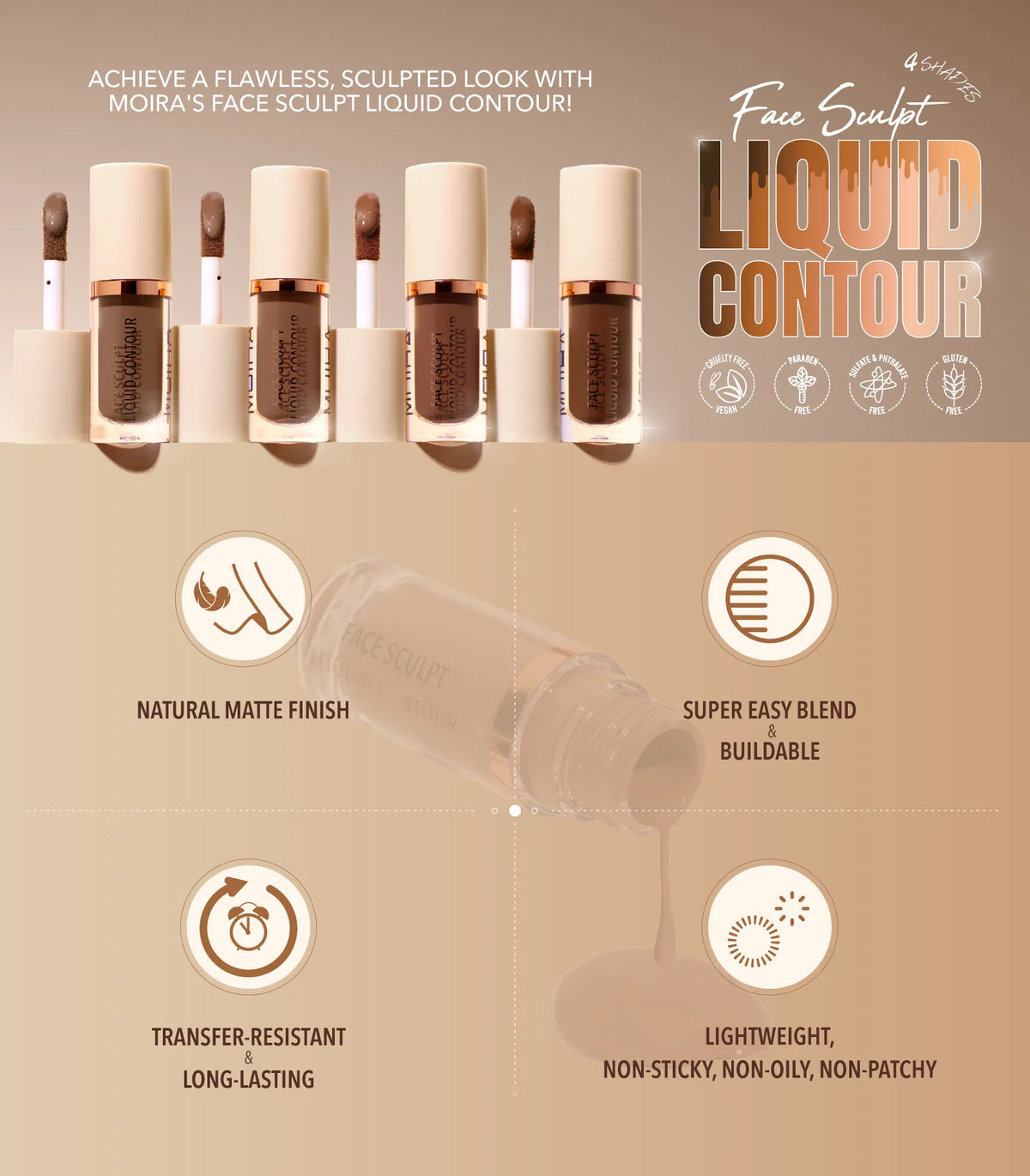 MOIRA - Face Sculp Liquiq Contour