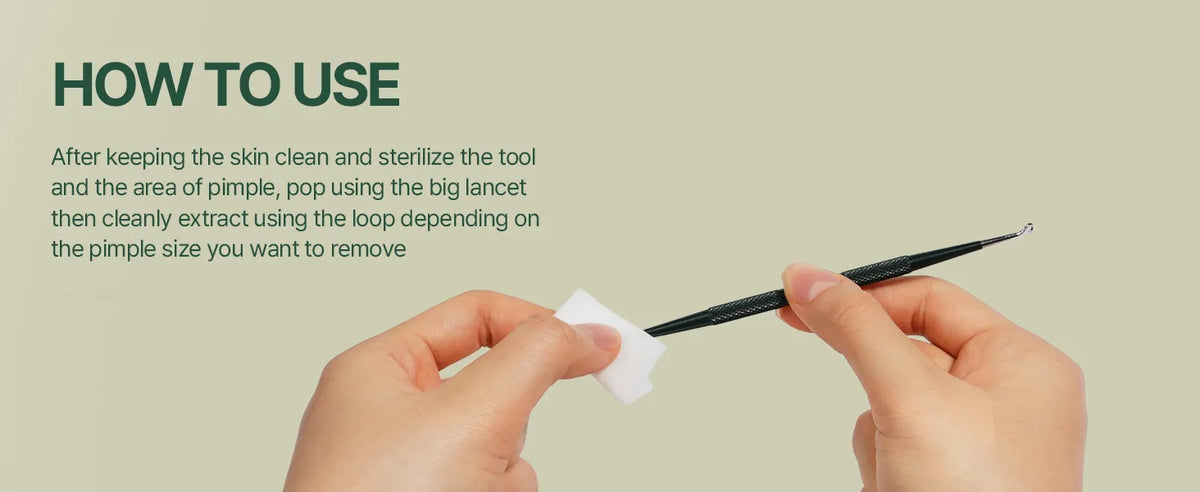 Pyunkang Yul - Pimple Extractor, estuche de estaño incluido, herramientas extractoras para eliminación de espinillas en la cara