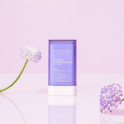 Mary&May Protector solar en barra con péptidos veganos Bakuchiol SPF50+ PA++++