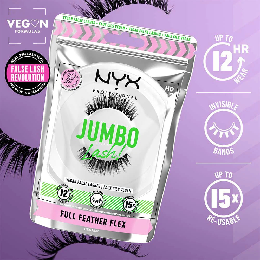 NYX Jumbo Lash Volumizing False Lash - Full Feather Flex