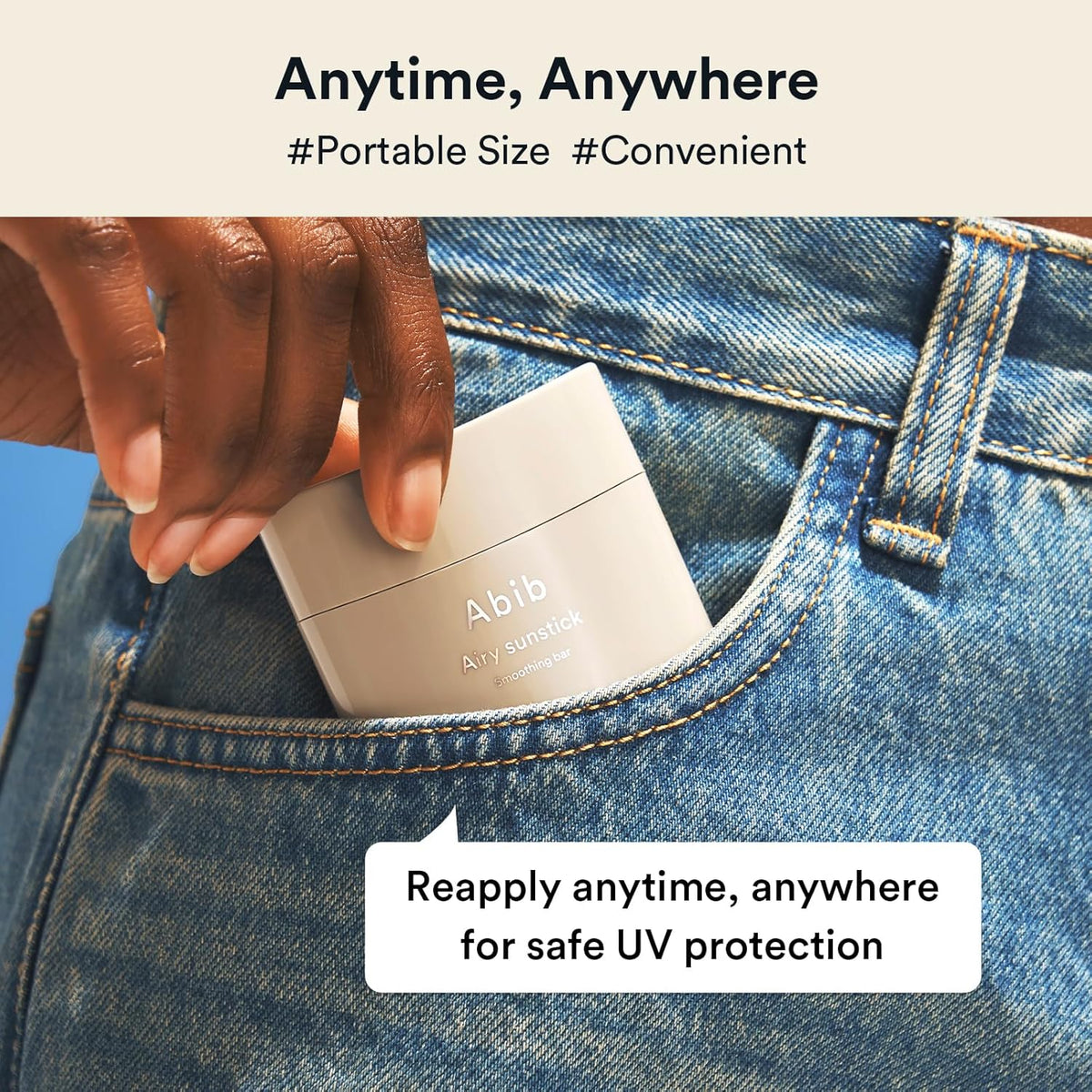 Abib Barra de protección Airy Sunstick de amplio espectro SPF50+
