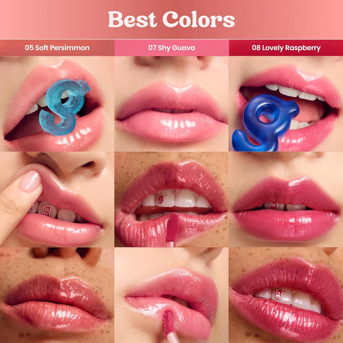 Colorgram Labial Fruity Glass Tint Mini Set 03 Cool Best Set 2piezas