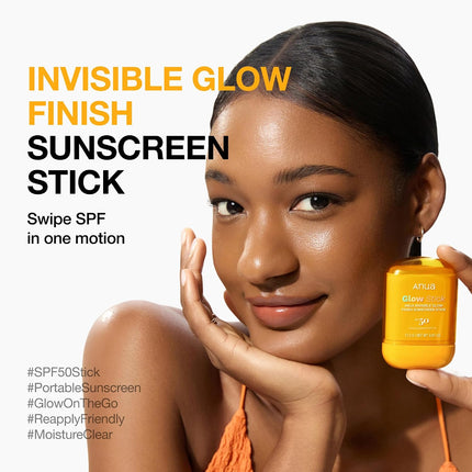 Anua Invisible Glow Sun Stick SPF 50 – Protector Solar en Barra de Acabado Glow 17.5g