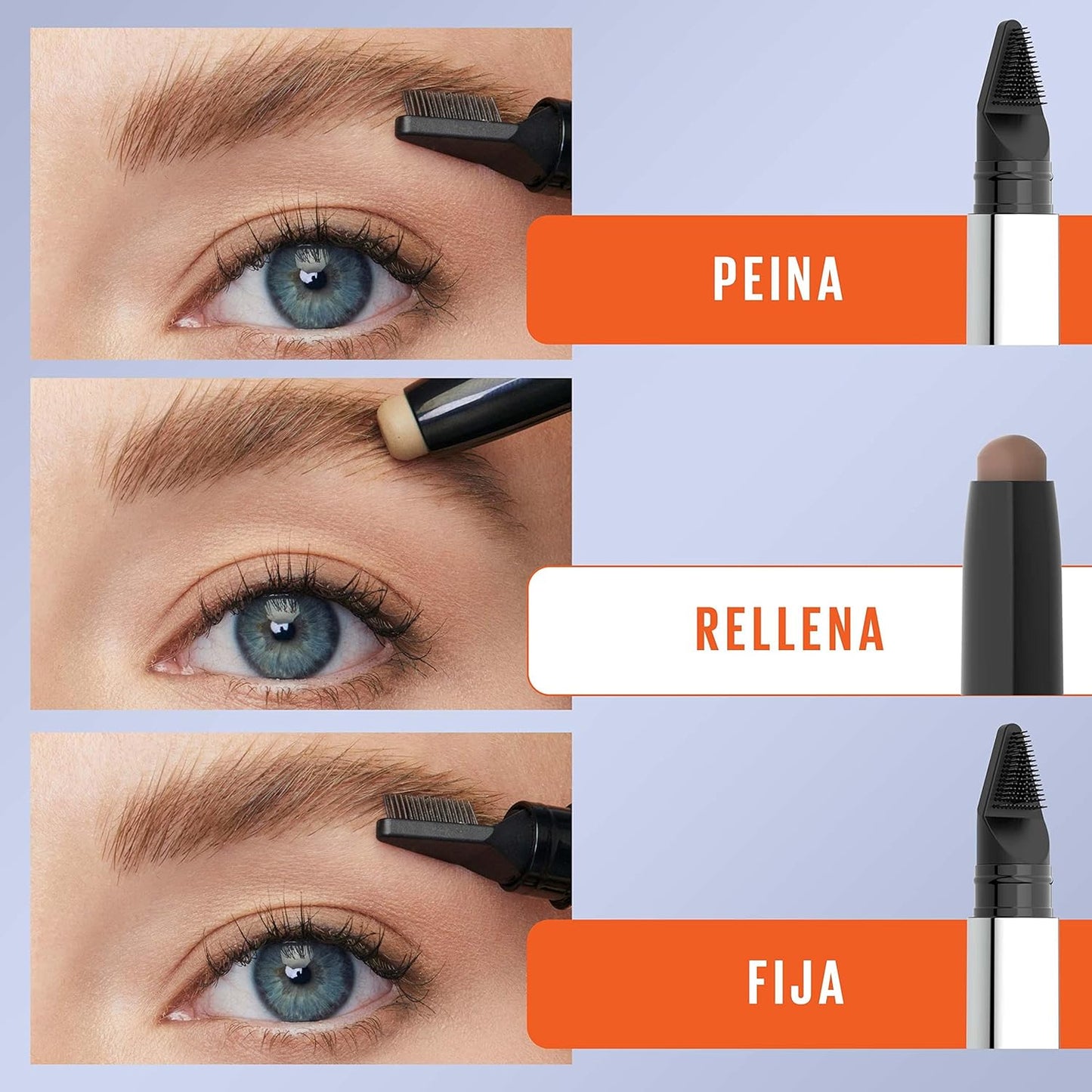 Maybelline Stick de cejas, Efecto laminado, Fórmula en cera, resultado natural, Tattoo Brow Clear (Transparente)