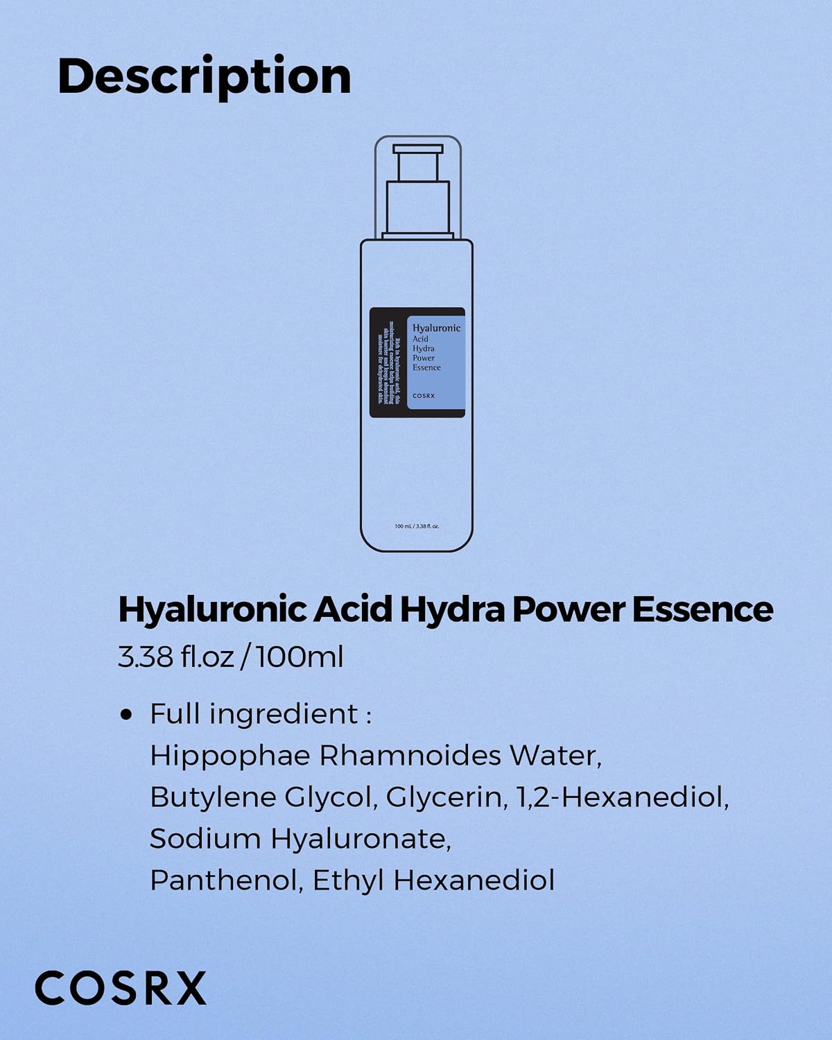 COSRX Hyaluronic Acid Hydra Power Essence – 100 ml