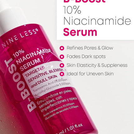 Nineless B-Boost Suero de Niacinamida 10% con Ácido tranexámico y glutatión 30ml