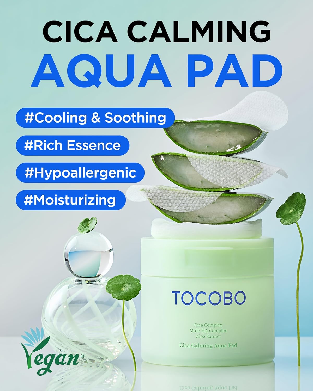 Tocobo CICA Calming Aqua Toner Pad 60pads