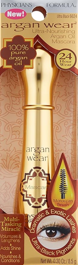 Physicians Formula Mascara Ultra Black Moroccan Brush Argan