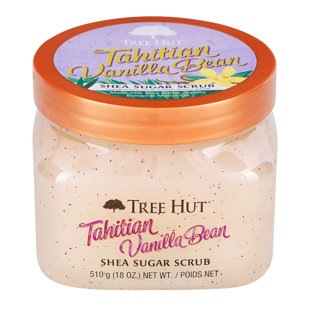 Tree Hut Exfoliante de azúcar con grano de vainilla de Tahití 510g