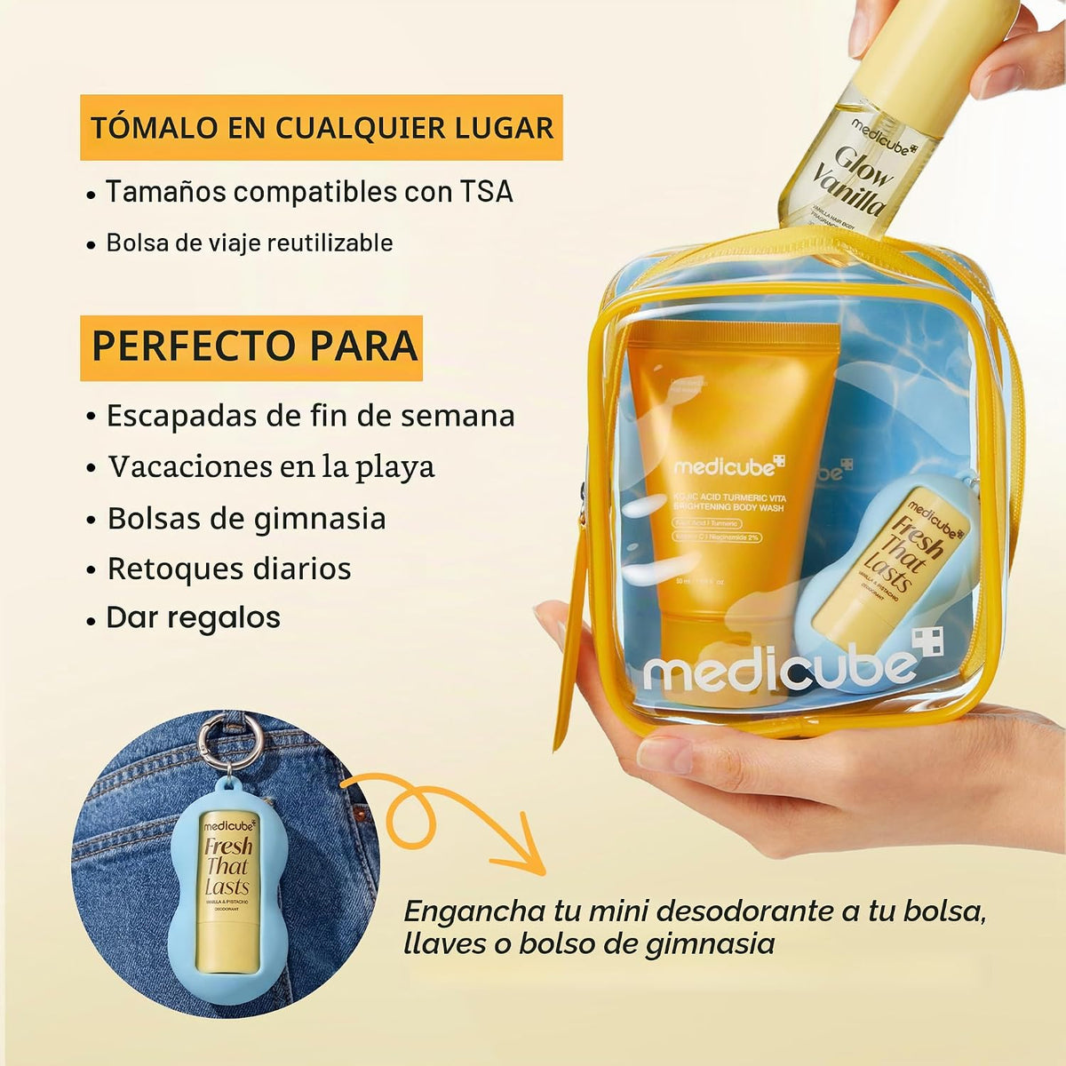 Medicube Fresh Glow Travel Body Kit – Set de Viaje
