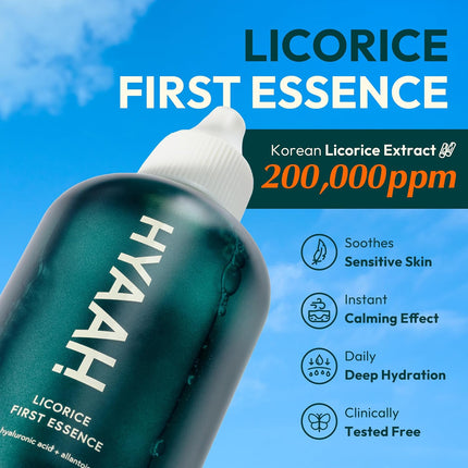 HYAAH Licorice First Essence – Esencia Iluminadora con Regaliz 200 ml