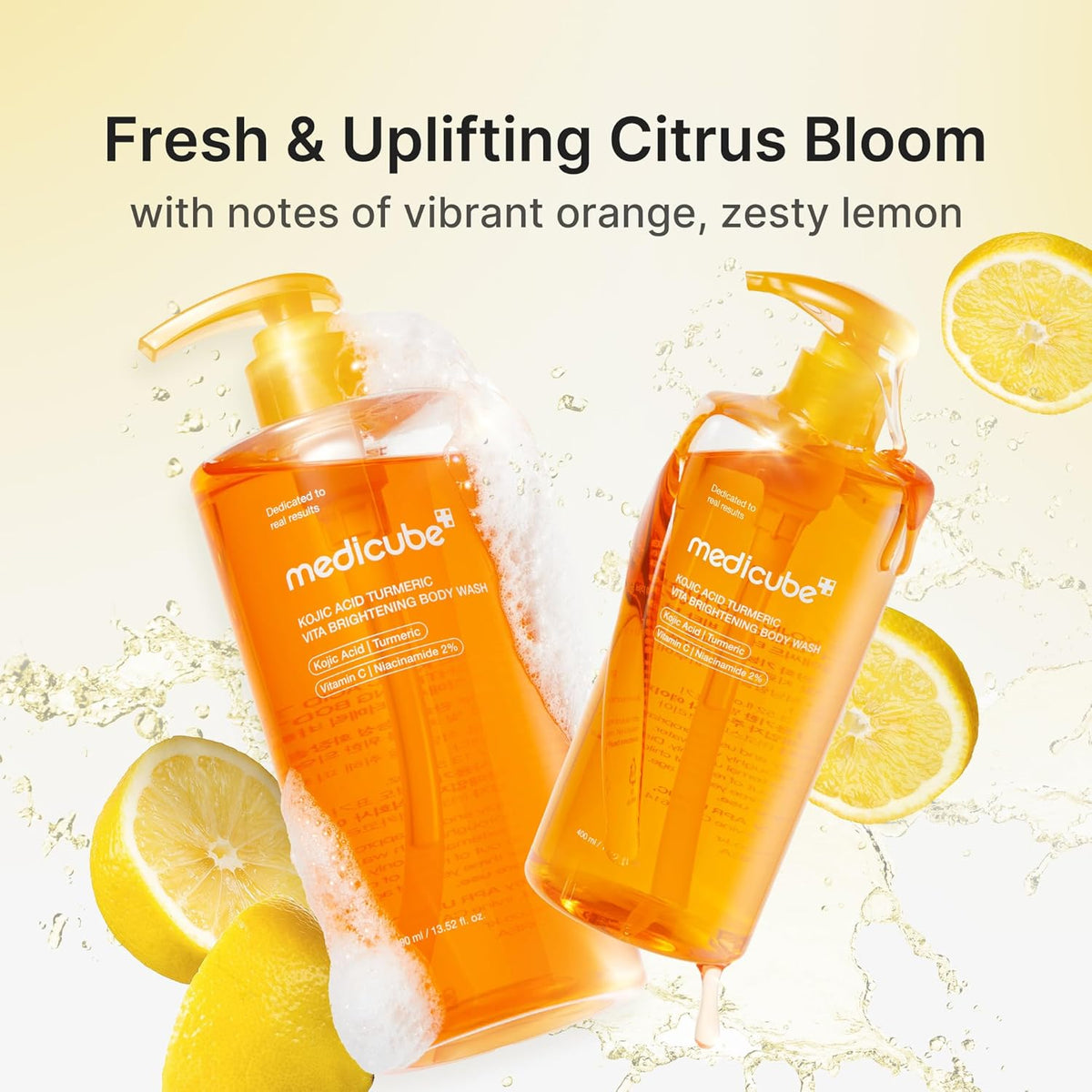 medicube Kojic Acid Turmeric Brightening Body Wash Gentle Shower Gel  400ml