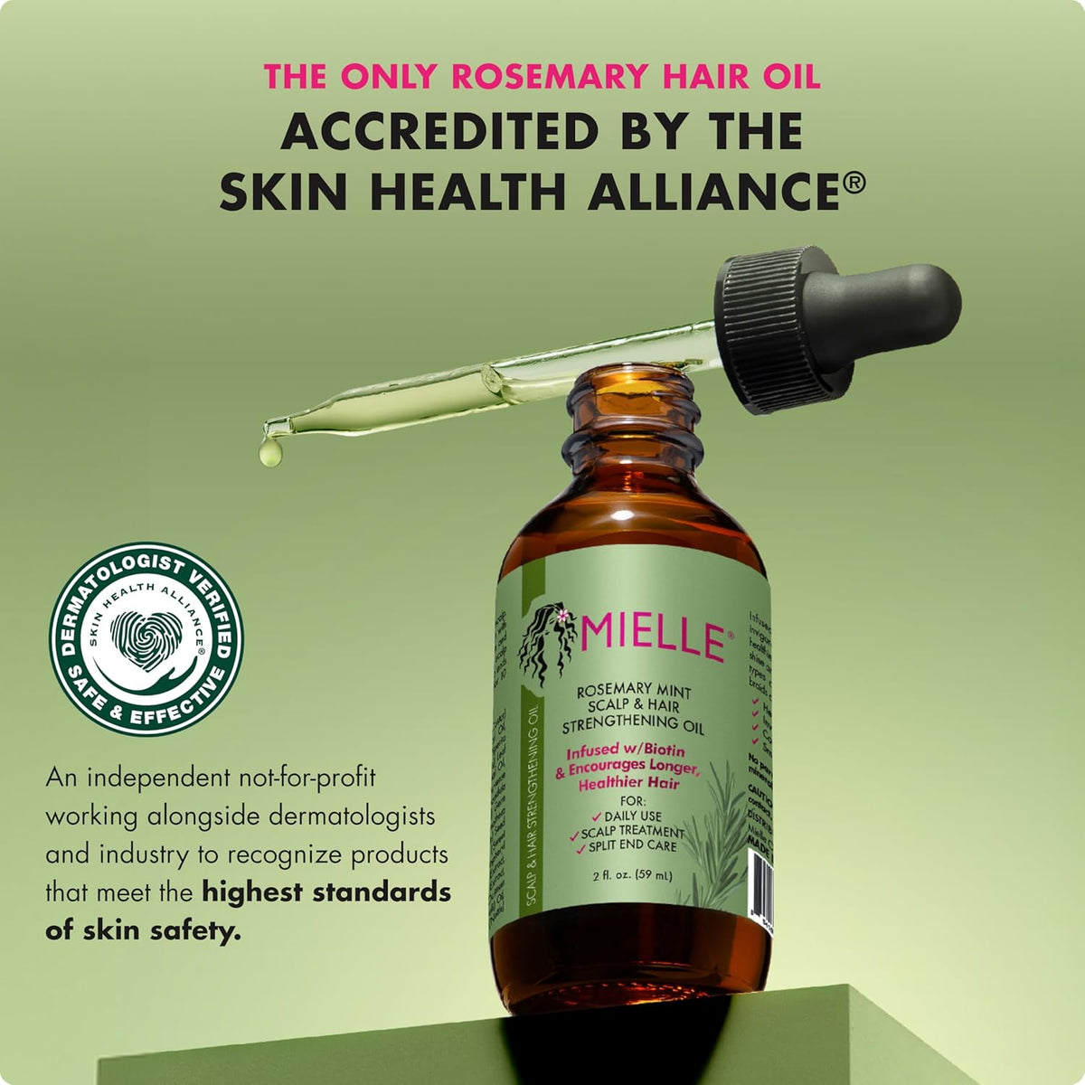 Mielle Rosemary Mint Scalp & Hair Strengthening Oil for All Hair 59ml