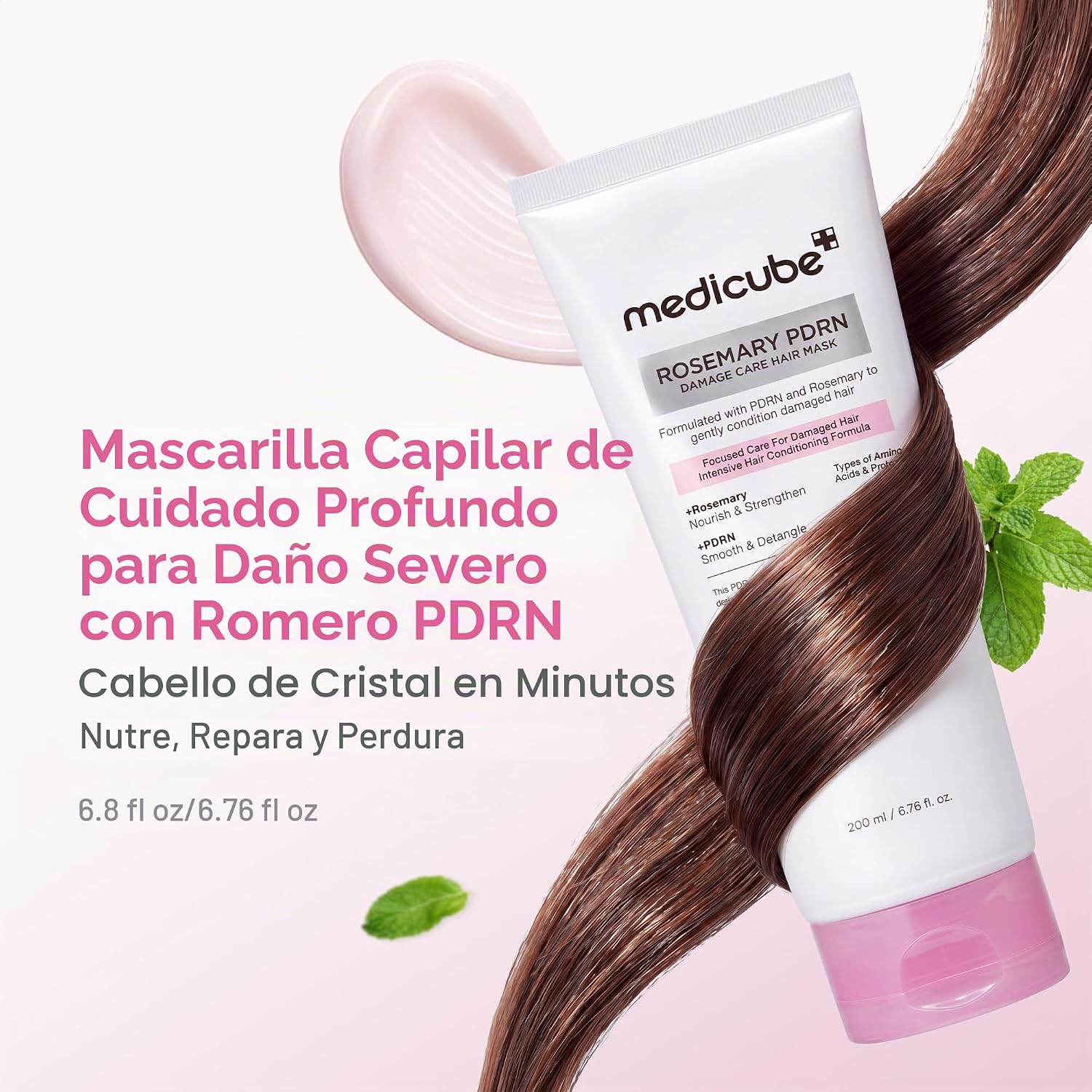 Medicube Rosemary PDRN Deep Damage Care Hair Mask – Mascarilla Reparadora para Cabello Dañado 200ml