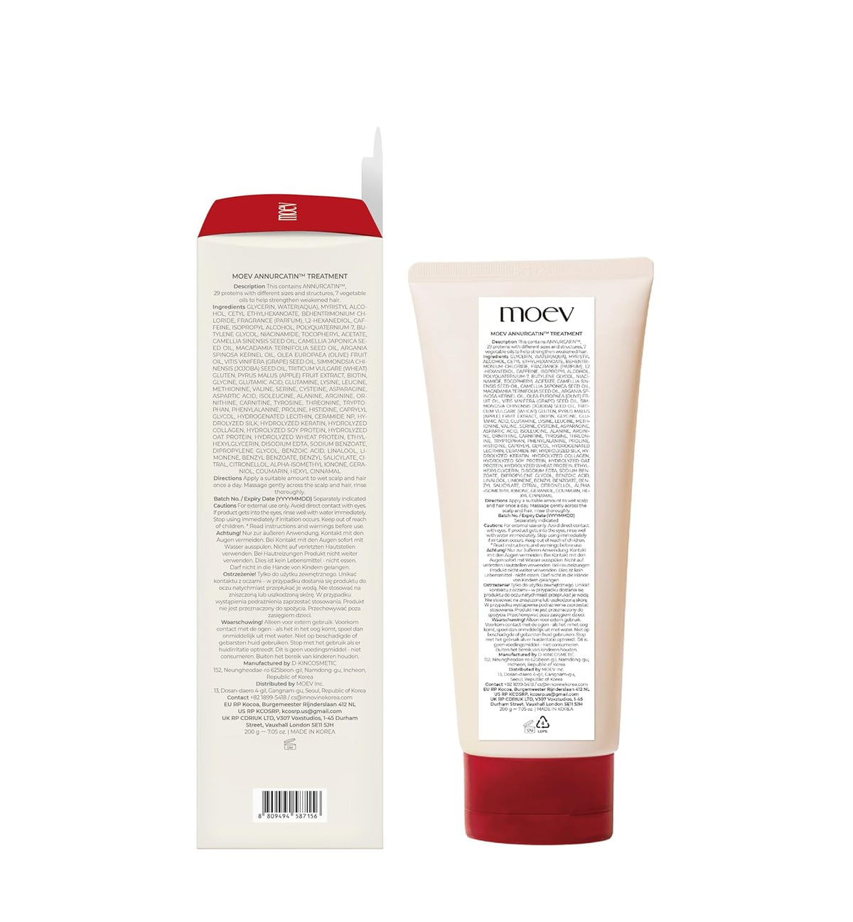 MOEV ANNURCATIN Mascarilla de tratamiento capilar 200g