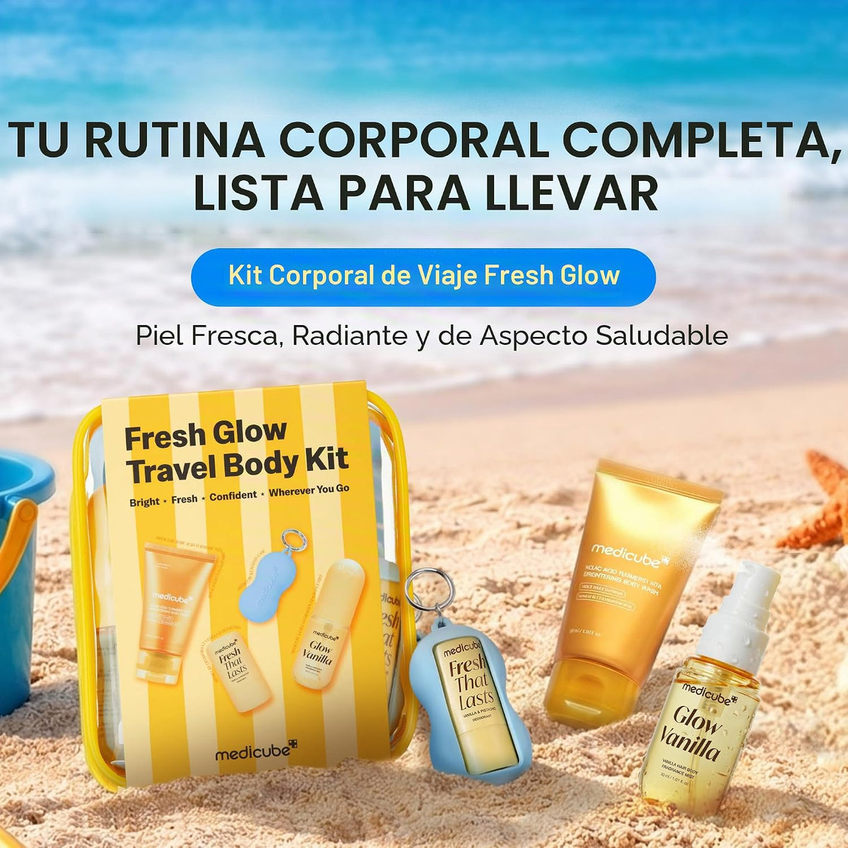 Medicube Fresh Glow Travel Body Kit – Set de Viaje