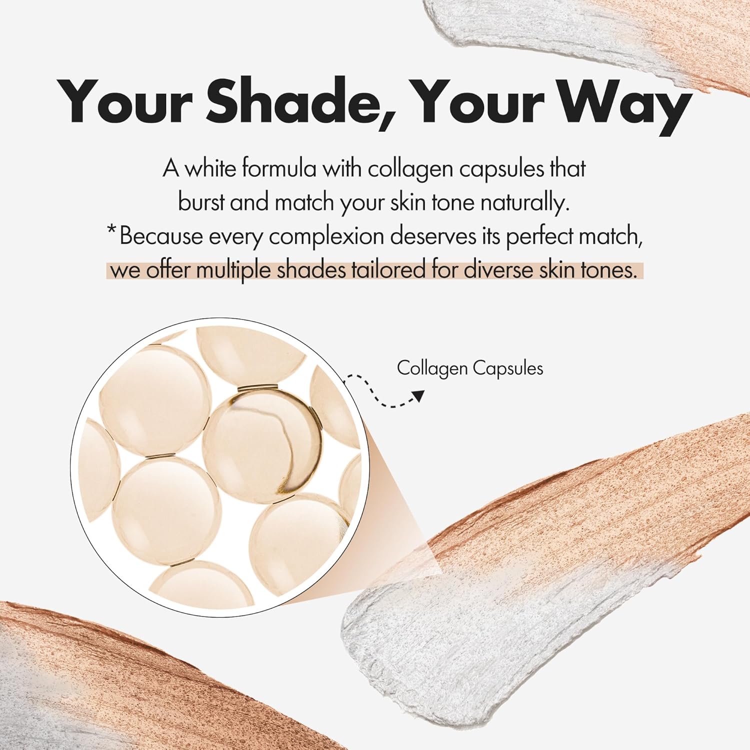 ELROEL BLANC Cover Cream Stick V - Base de maquillaje coreana que cambia de color con brocha desmontable, cobertura de media a completa