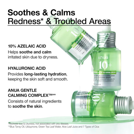 Anua - Acido Azelaico Ultimate Green Solution Suero Ligero Calmante e Hidratante