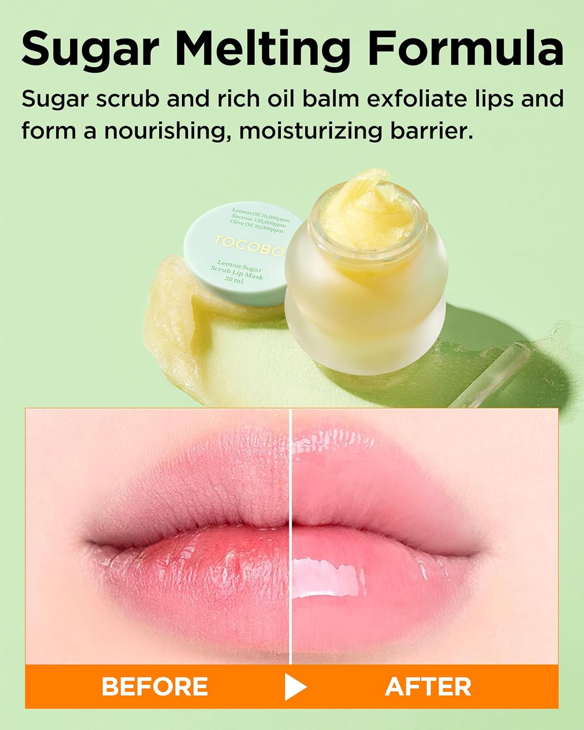 TOCOBO Lemon Sugar Scrub Lip Mask (Exfoliante para Labios) 20ml