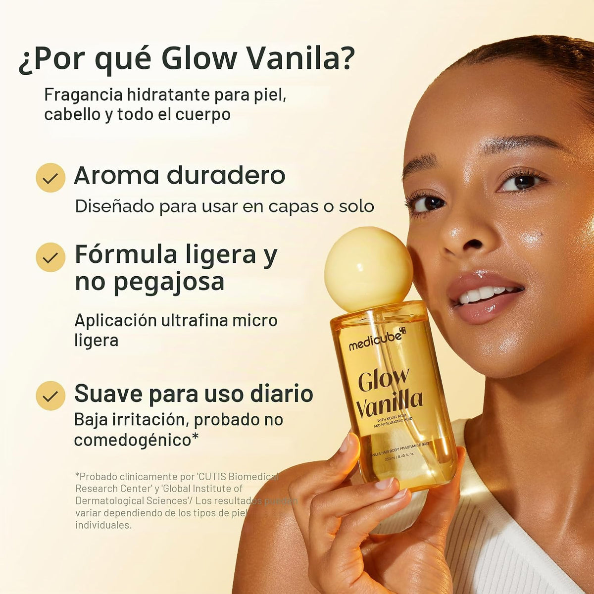 Medicube Glow Vanilla – Fragancia para Cabello y Cuerpo 30 ml