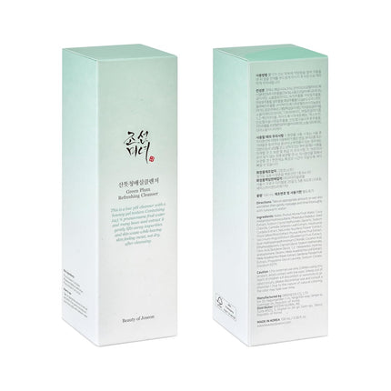 Beauty of Joseon Green Plum Refreshing limpiador profundo de poros, lavado facial para acné, removedor de puntos negros