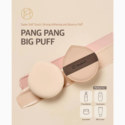 STUDIO17 Pang pang big puff  1 pieza | Esponja de maquillaje grande de látex