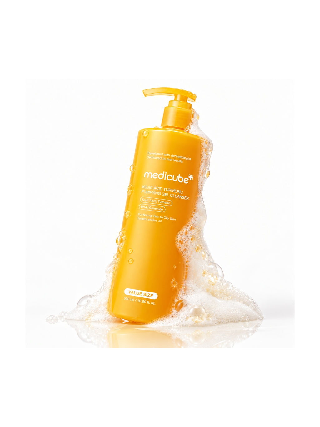 Medicube Kojic Acid Turmeric Purifying Gel Cleanser – 500 ml