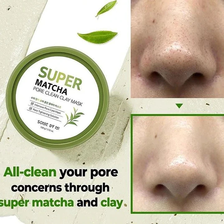 SOMEBYMI Super Matcha Pore Clean Clay Mask-Mascarilla facial para poros 100ml