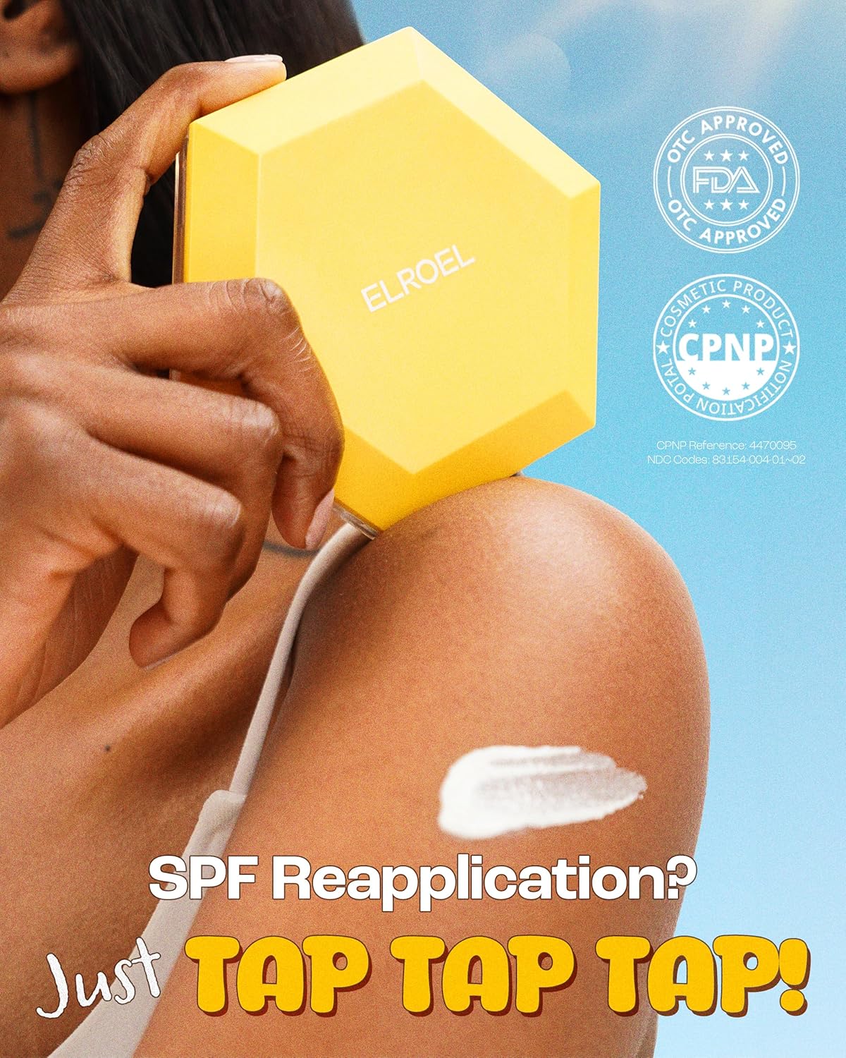 ELROEL Pang Pang Big Sun Cushion Plus - Protector solar de amplio espectro SPF50+ PA++++