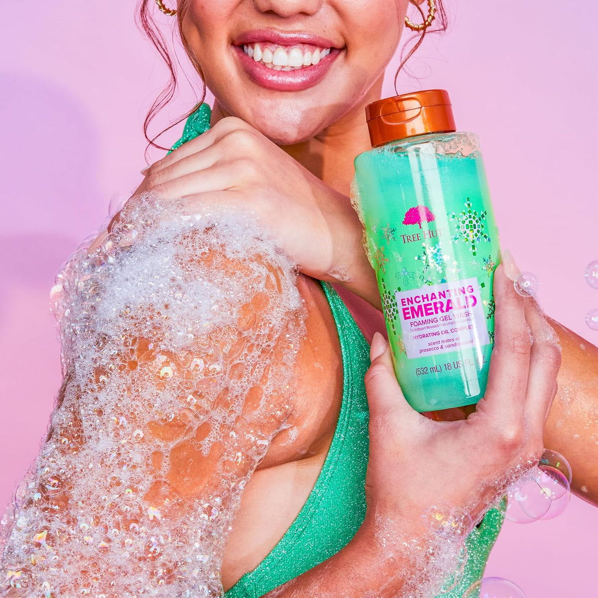 Tree Hut Enchanting Emerald Foaming Gel Wash – Gel de Baño 532ml