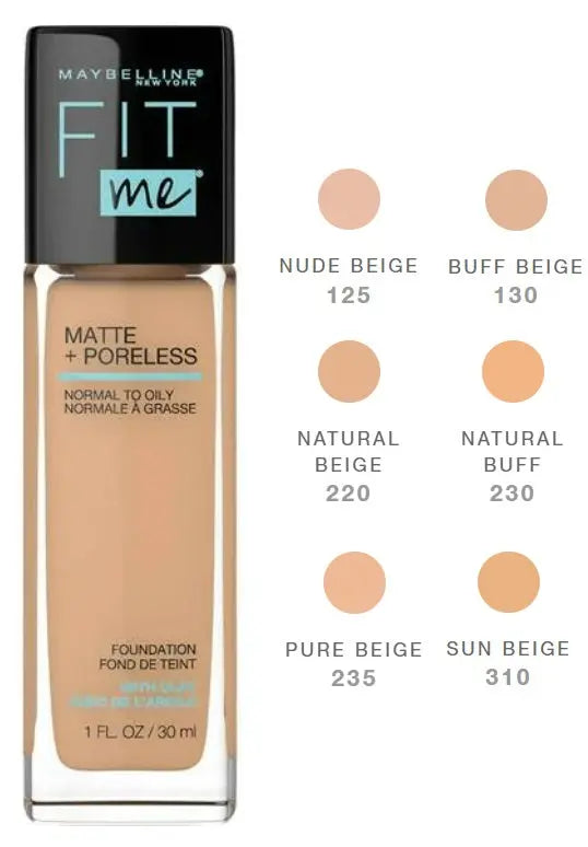 MAYBELLINE Fit Me - Base de maquillaje líquida