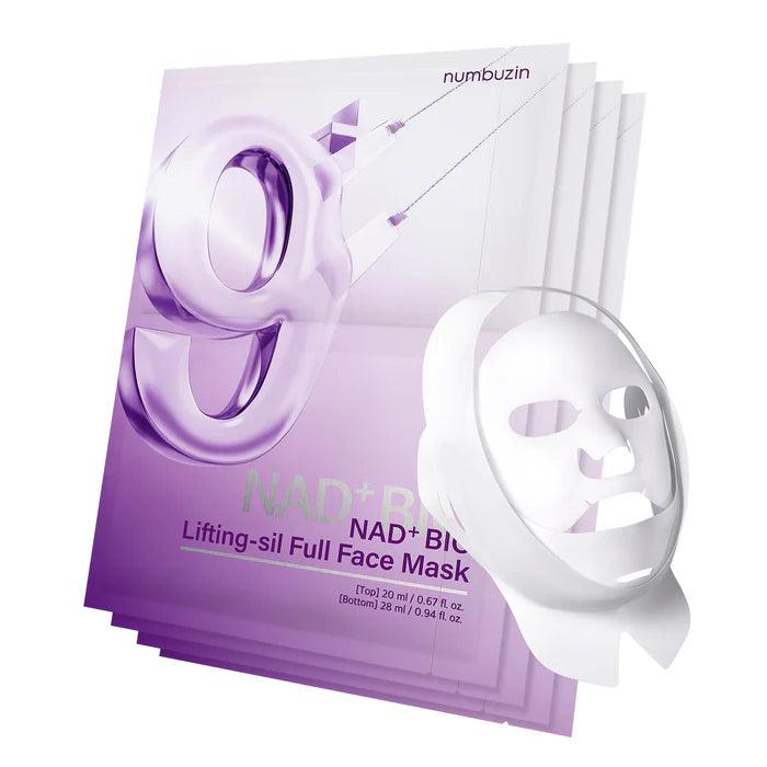numbuzin No.9 Sheet Mask | NAD+ BIO Lifting-sil Full Face Mask