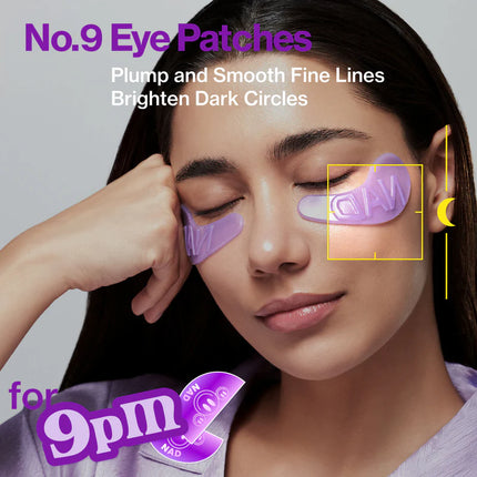 Numbuzin Parches de colágeno NAD+ n.° 9 para el contorno de ojos (5 pares)